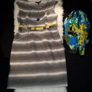 Mlle gabrielle black & white dress